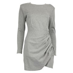 Mini Vestido con Falda Acanalada Self-Portrait Gris Talla S