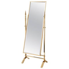 Self Portrait Mirror Reclining in Gold Finish