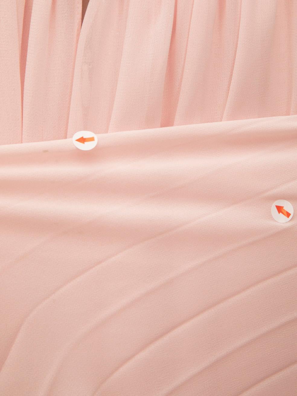 Self-Portrait Pink Chiffon Cape Midi Dress Size S 3