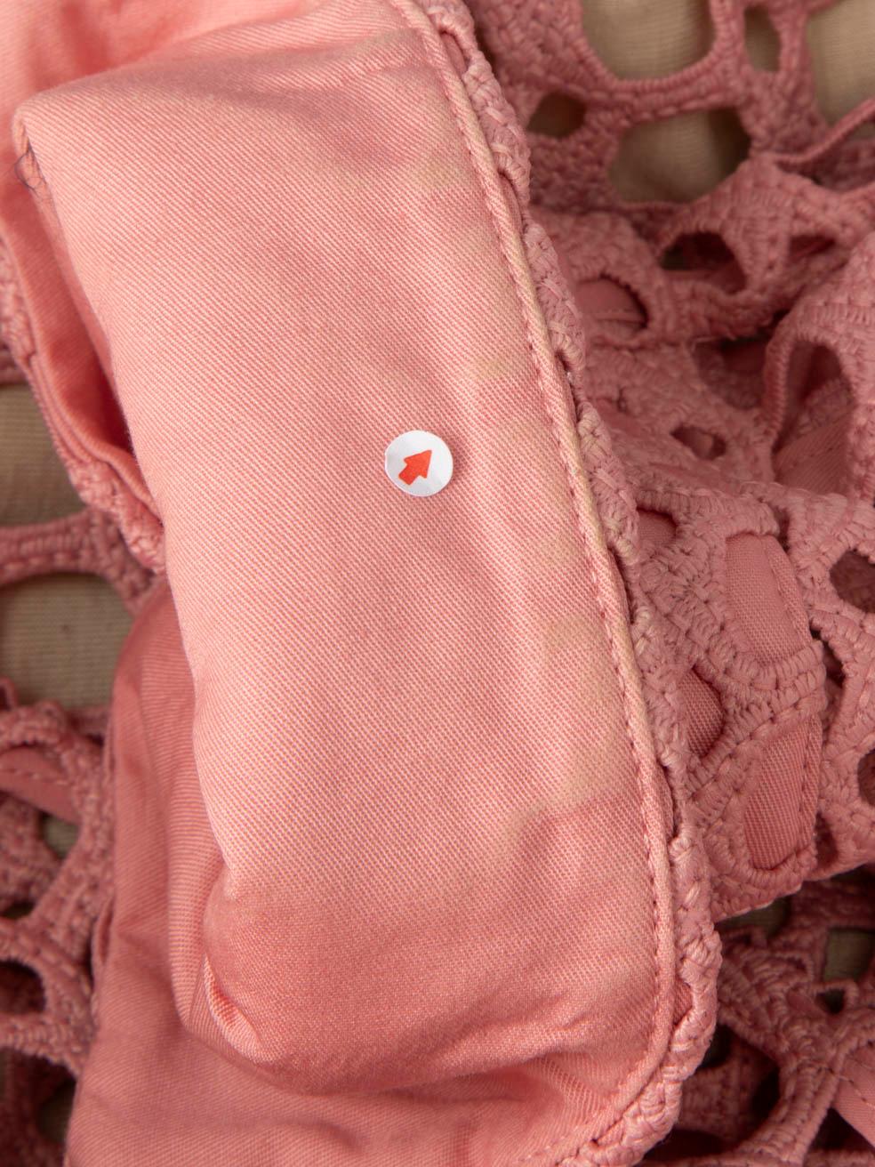 Self-Portrait Pink Lace Off Shoulder Blouse Size S For Sale 1