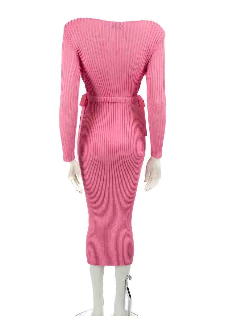 Self-Portrait Pink Ribbed Knit Cut Out Midi Dress Size S at 1stDibs Self-Portrait Pink Ribbed Knit Cut Out Midi Dress Size S at 1stDibs