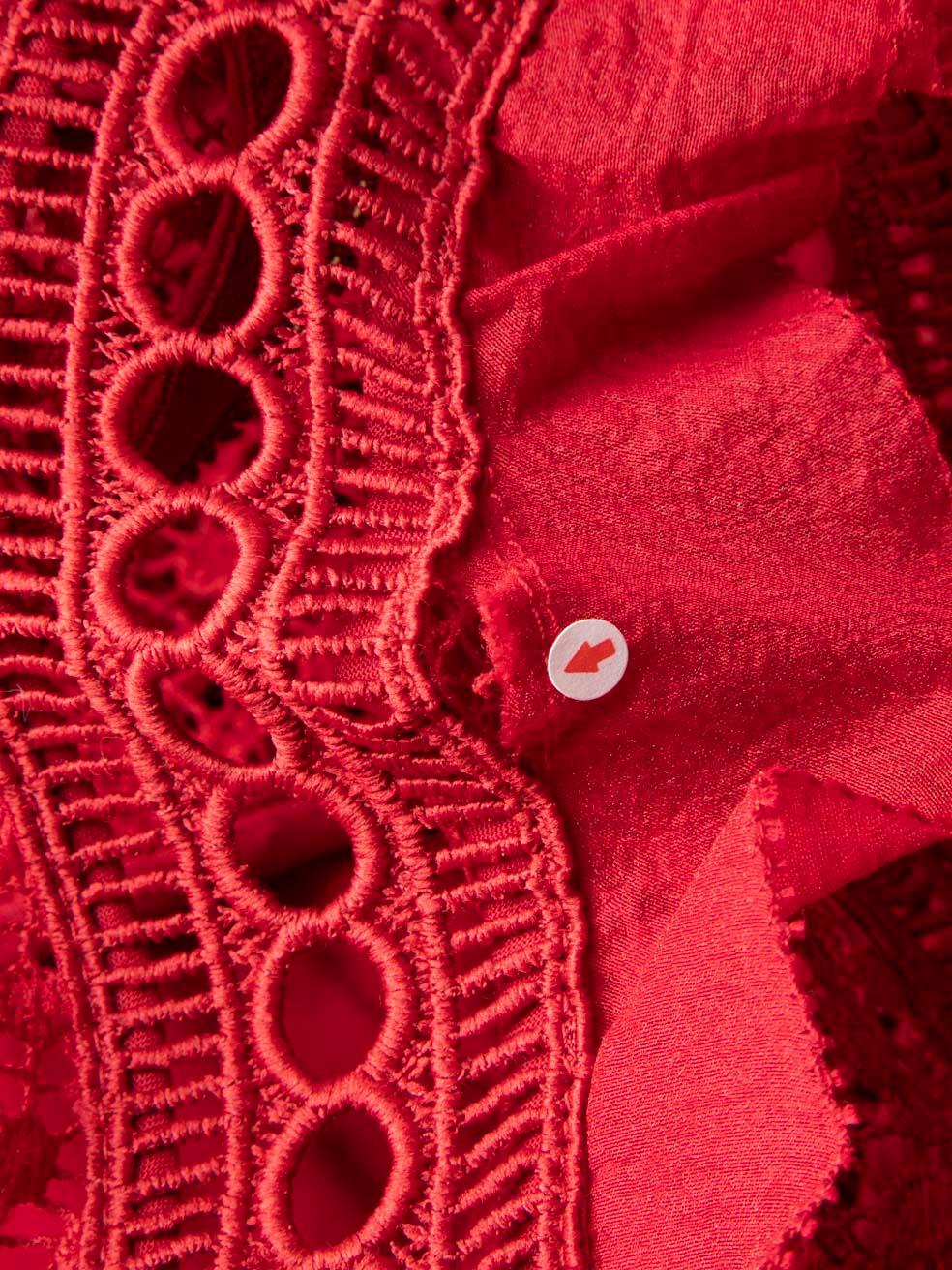 Self-Portrait Raspberry Red Hall Mini Dress Size S 1