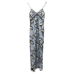 Self Portrait Sophia Embroidered Slip Dress in Multicolor Chiffon