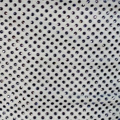 Self-Portrait SS25 Taglia 2 Blu pallido in misto poliestere con strass e ritagli increspati, vestito top