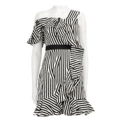 Self-Portrait Striped Ruffle Mini Sleeveless Dress Size S Self-Portrait Striped Ruffle Mini Sleeveless Dress Size S