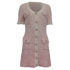 Mini-robe « Self-Portrait » en tweed rehaussée de détails, en coton multicolore