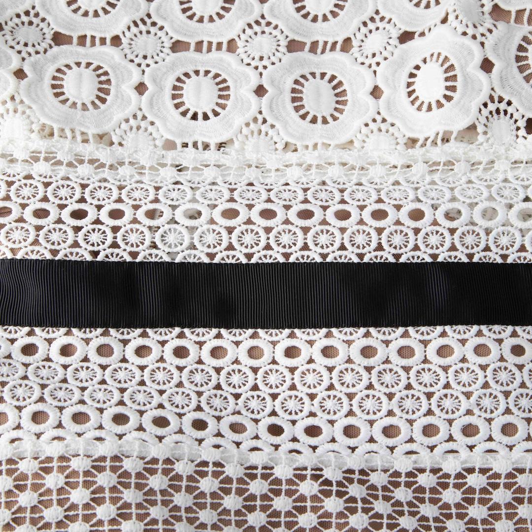 Self-Portrait White Broderie Anglaise Maxi Dress Size M In Good Condition For Sale In London, GB