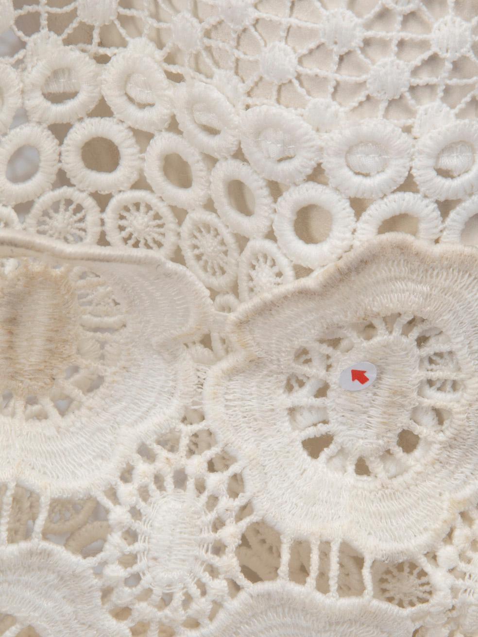 Self-Portrait White Broderie Anglaise Maxi Dress Size M For Sale 1