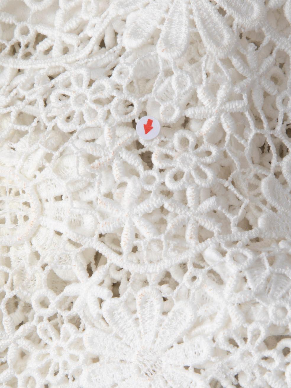 Chemisier en broderie anglaise blanc de Self-Portrait Taille XS en vente 1