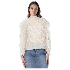 Chemisier en broderie anglaise blanc de Self-Portrait Taille XS