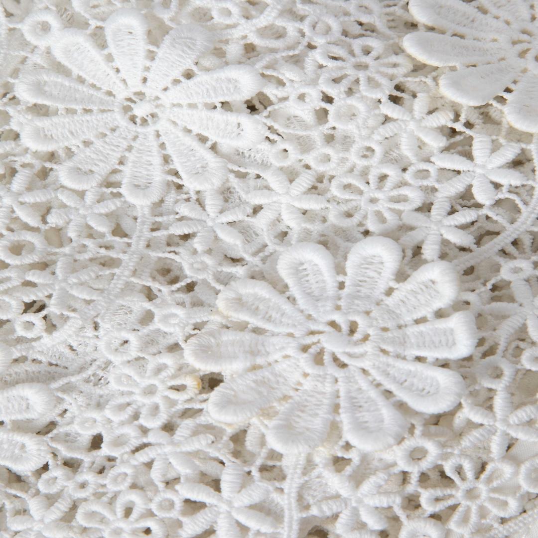 Women's Self-Portrait White Floral Lace Long Sleeve Top Size S