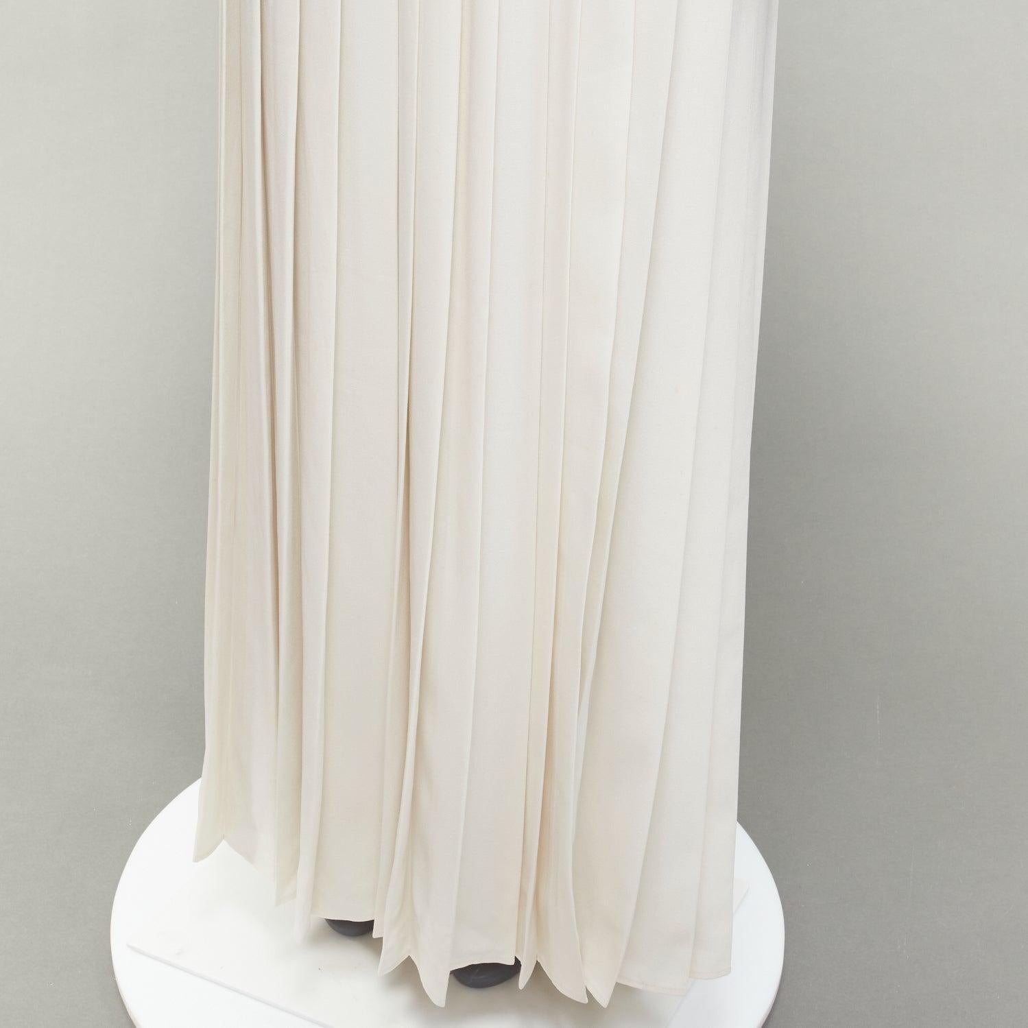 SELF PORTRAIT Weißes geblümtes Spitzen plissiertes Kleid mit hohem Schlitz UK6 XS Kate Middleton im Angebot 4