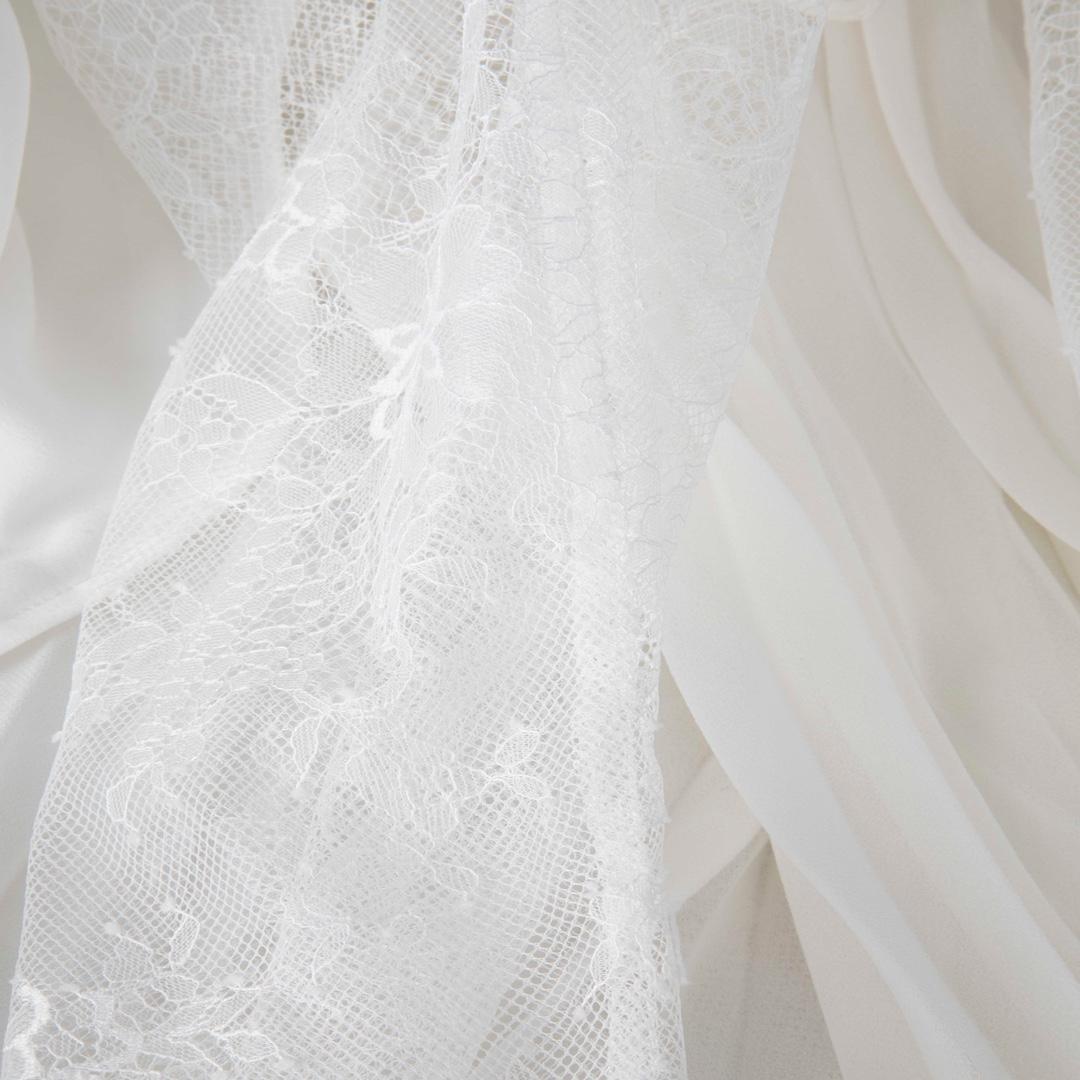 Self-Portrait White Lace Maxi Dress Size S In Good Condition In London, GB