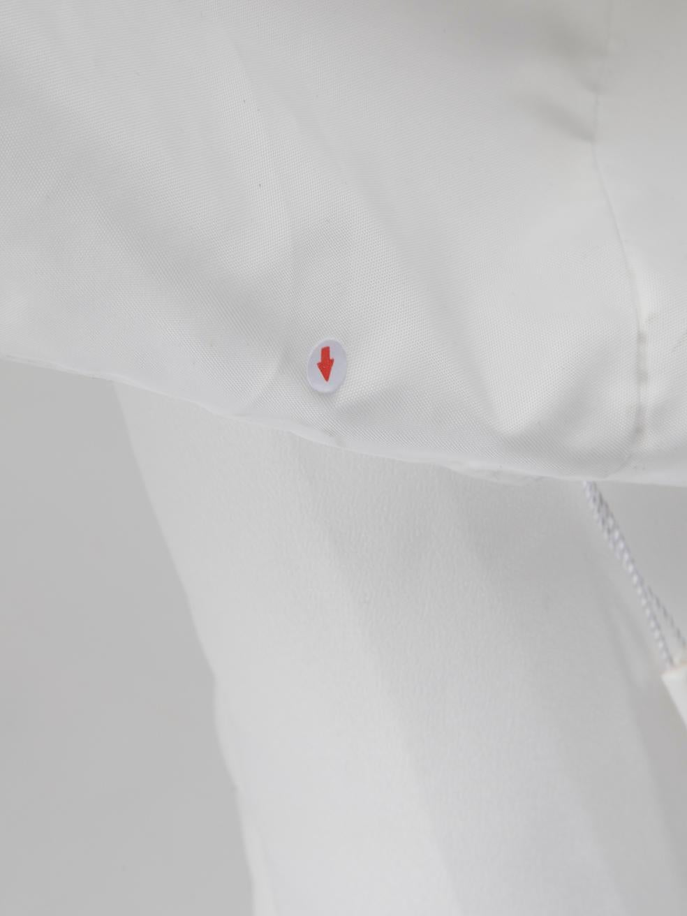 Self-Portrait White Puff Sleeve Midi Dress Size M For Sale 2