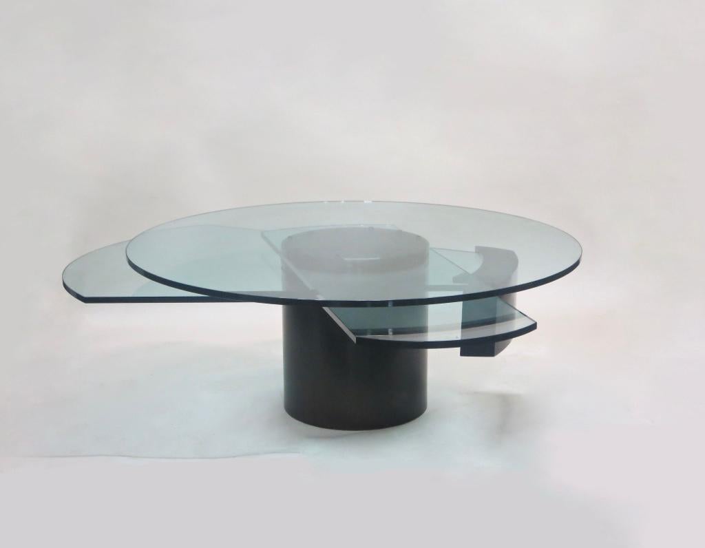 Self Winding Coffee Table by Dakota Jackson, USA, 1978 In Excellent Condition In Jersey City, NJ