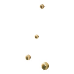 Selfish Spherical Mirrors Polished Brass by decarvalho atelier