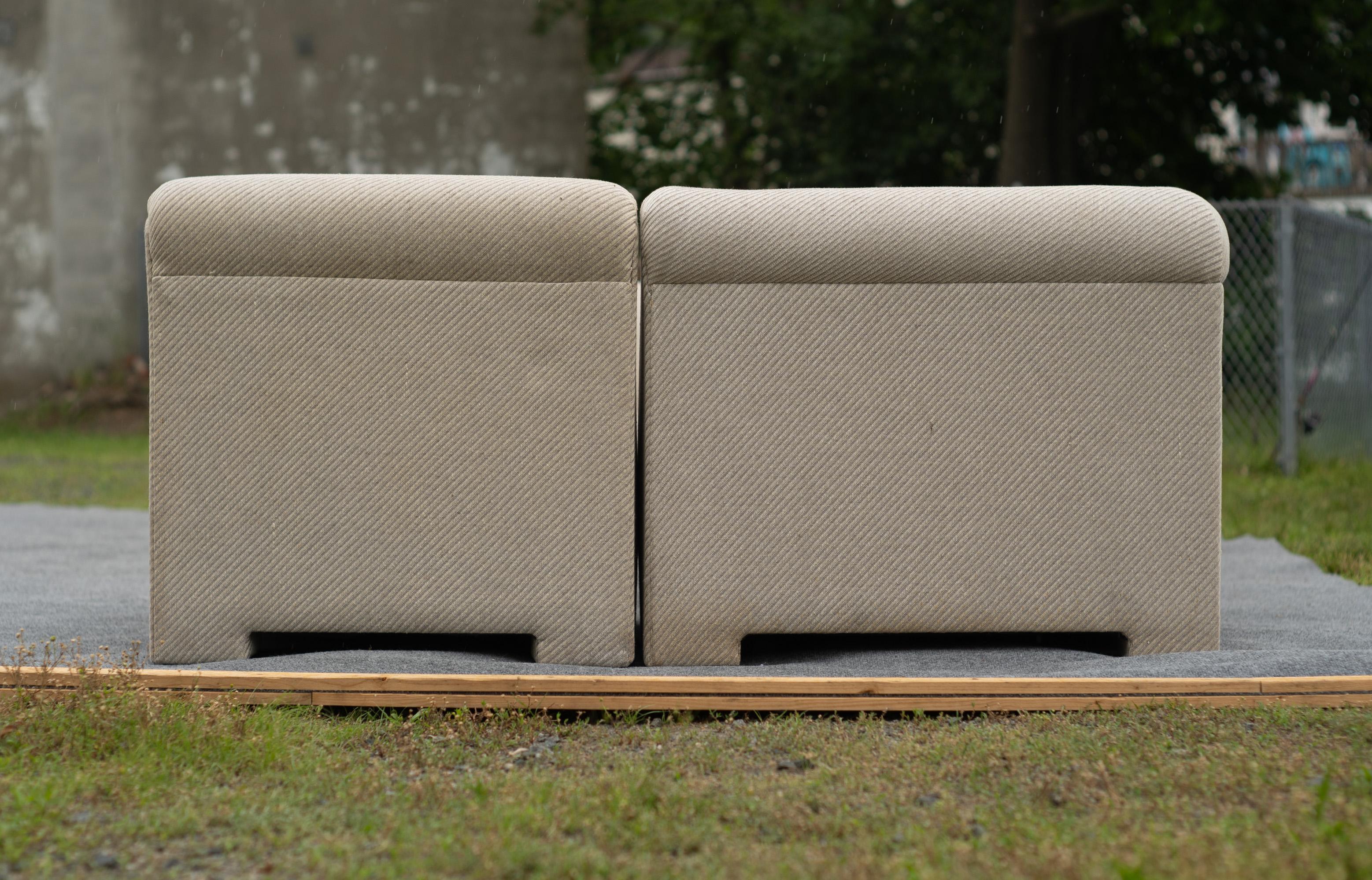 Selig Large 7-Piece Sectional or Modular Parsons Sofa Set, Mid-Century Modern For Sale 7