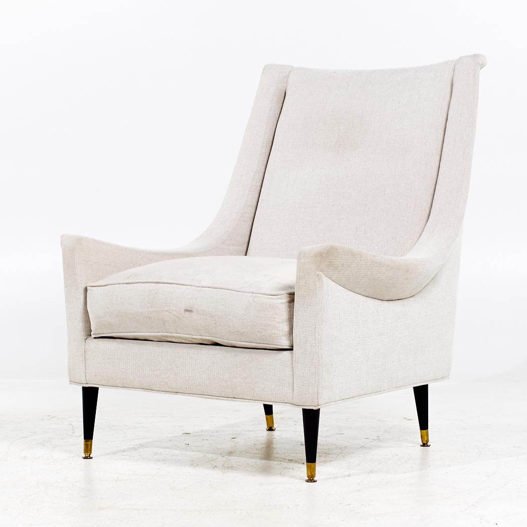 Selig Mid Century Lounge Chair and Ottoman (chaise longue et pouf) en vente 4