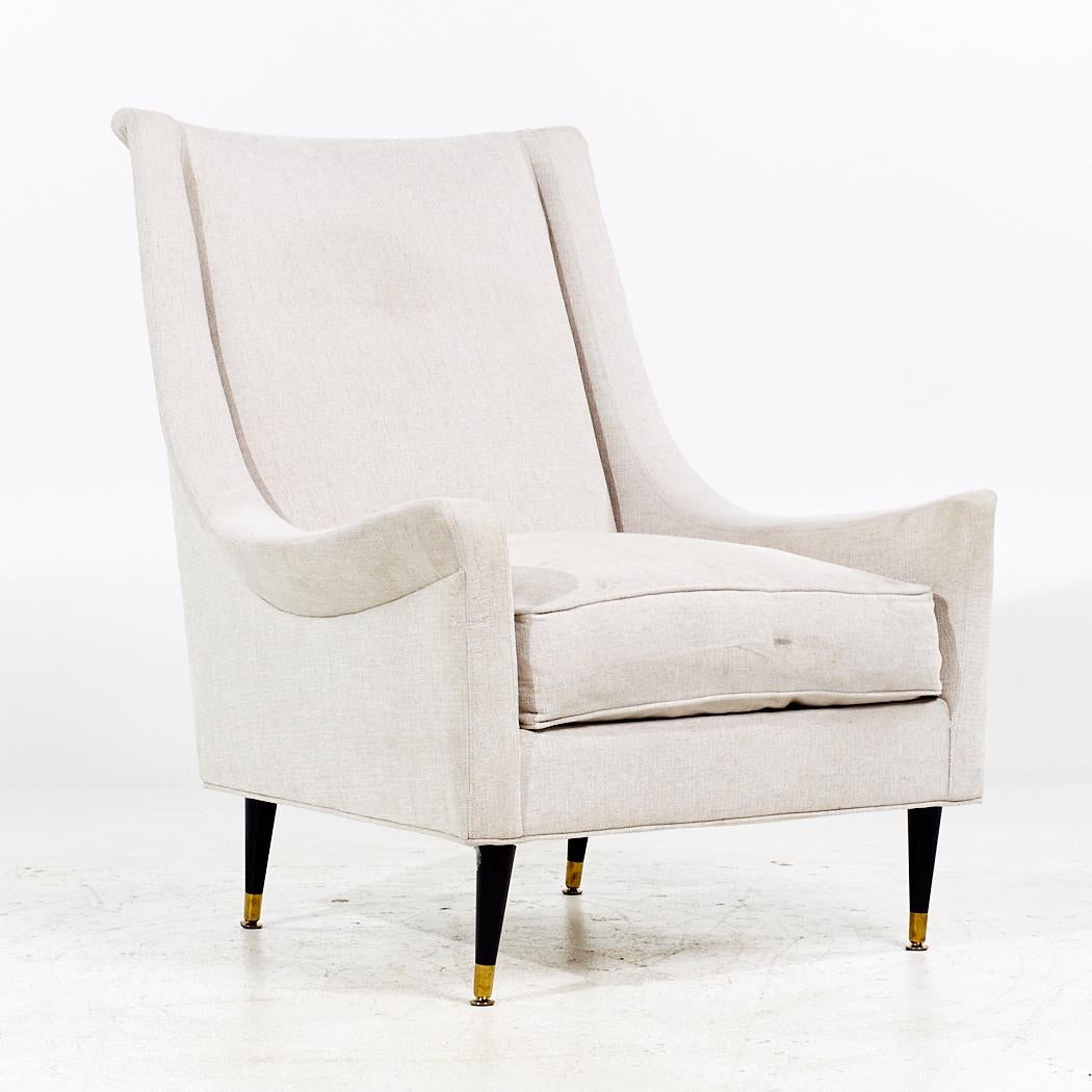 Selig Mid Century Lounge Chair and Ottoman (chaise longue et pouf) en vente 2