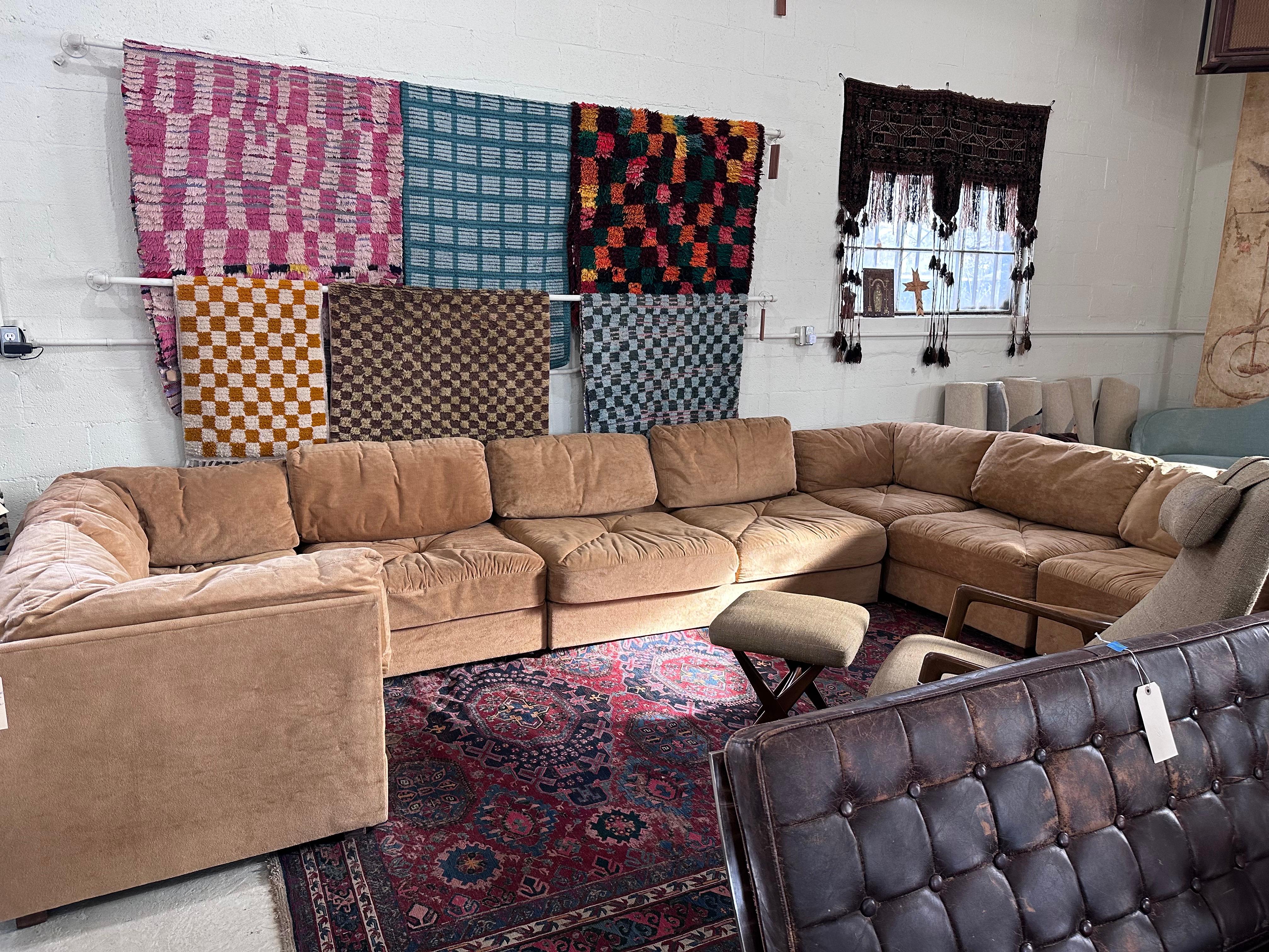 American Selig Modular Conversation Pit Sofa For Sale