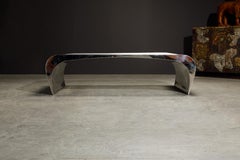 'Selina K' by Louis A. Lara for Brueton Stainless Steel Cocktail Table, c 1980