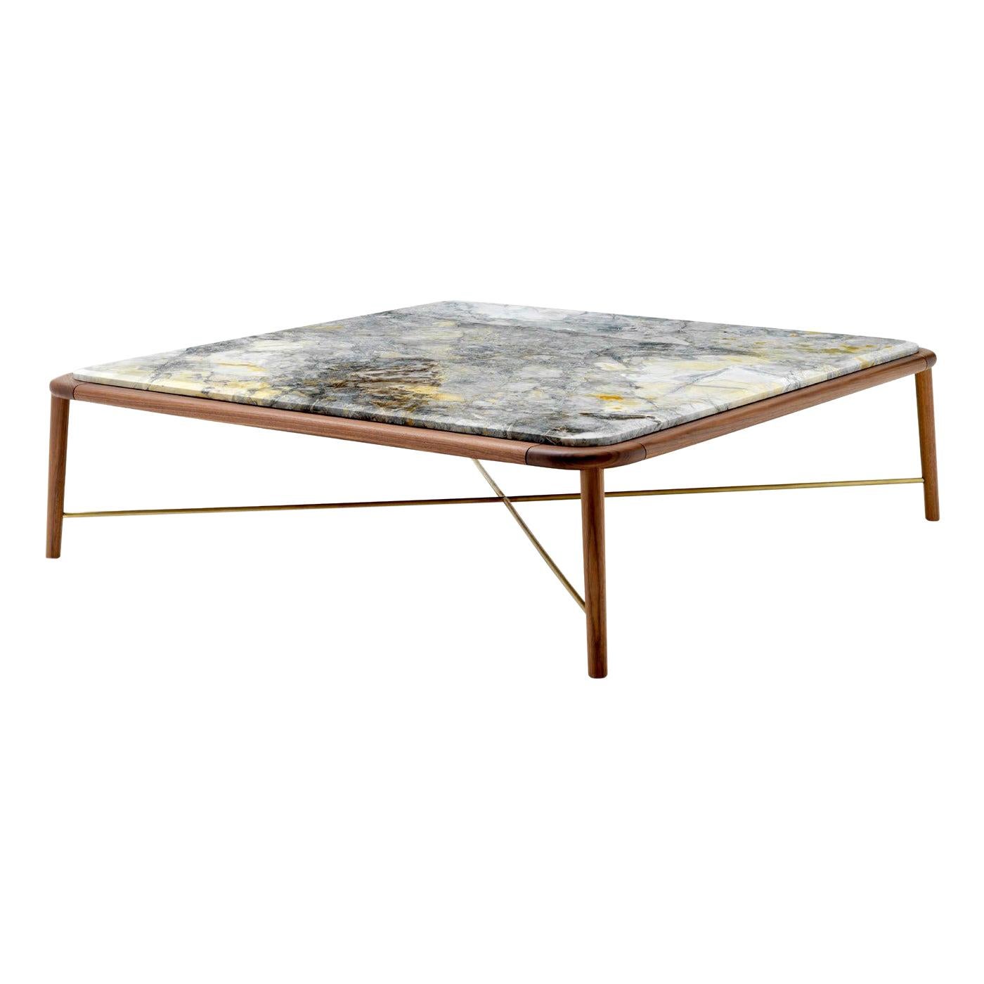Ebonized and Giltwood Large Square Coffee Table at 1stDibs