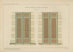 Seljuk Geometric Door Designs of Konya, Islamic Architecture, Raymond 1924