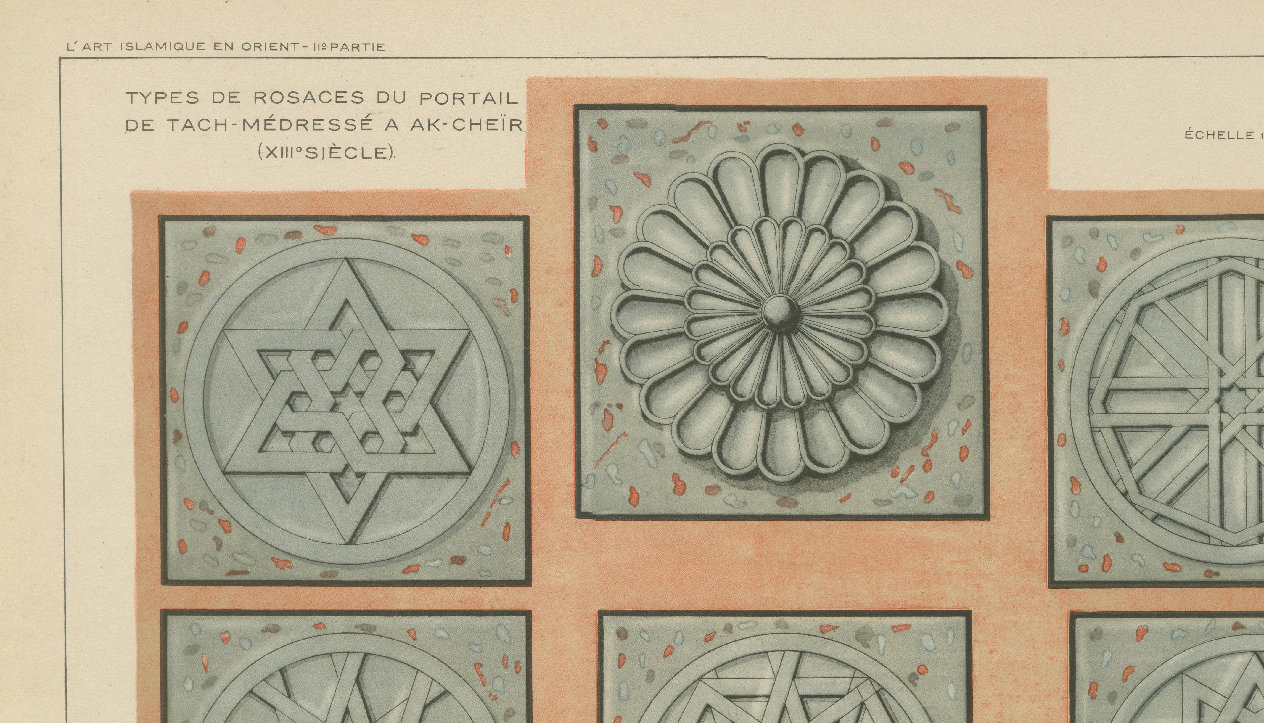 Seljuk Rosette Designs from Akşehir Mosque Portal, Raymond, c. 1924