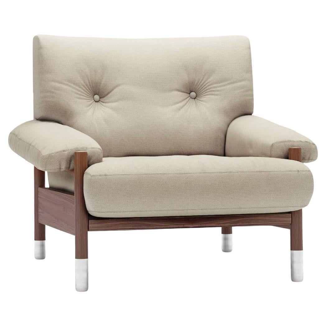Sella – Armchair in fabric by Carlo de Carli for Tacchini in vendita