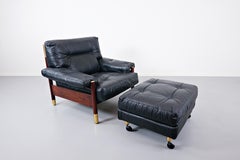 "Sella" Armchair with Ottoman by Carlo de Carli for Sormani, 1960s
