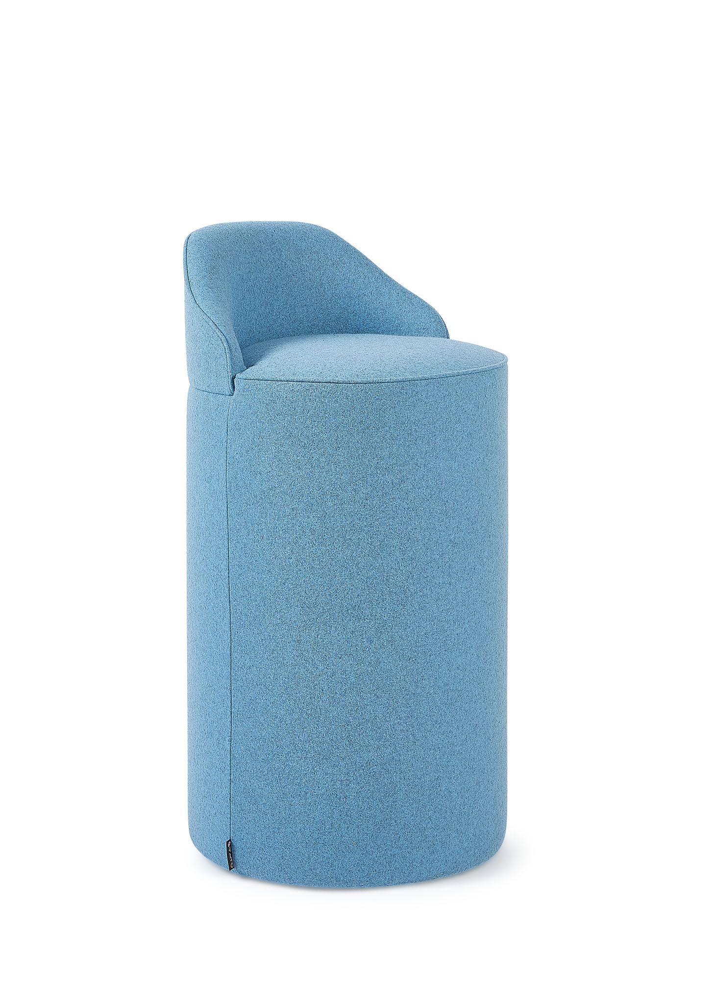 Cylindrical pouf with 68cm/27
