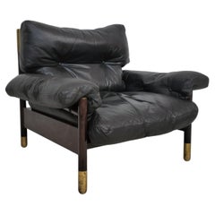 "Sella" leather and wooden armchair by Carlo De Carli for Sormani , 1960s