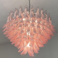Selle Pink Glass Petals Chandelier