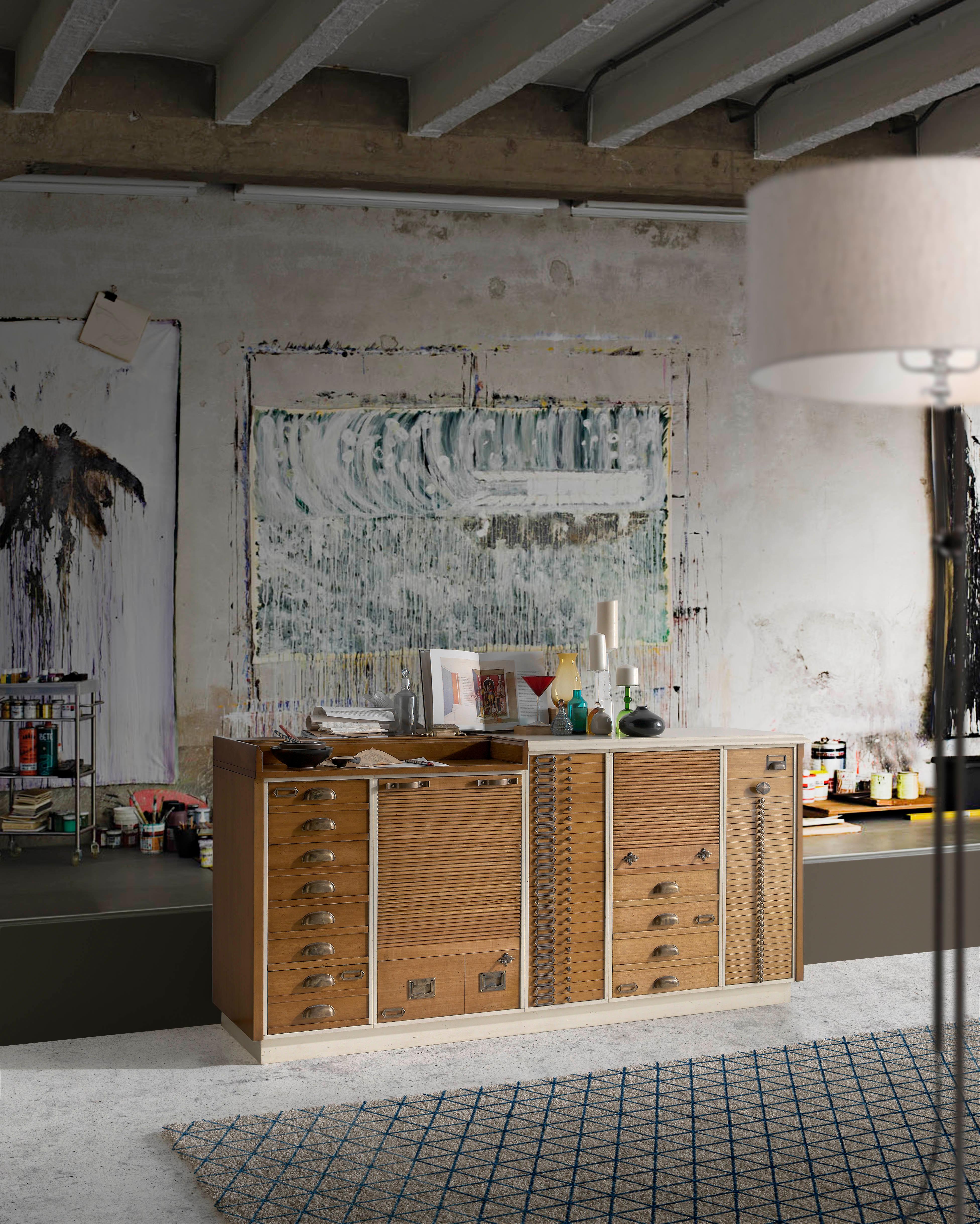 Sellers Sideboard by Lola Glamour
Dimensions : D 50 x L 203 x H 95 cm
MATERIAL : Bois.


Nous sommes Félix et Désirée Ramos, frères et créateurs de produits de notre marque, Lola Glamour.
Nous nous intéressons au singulier, au différent, à la beauté