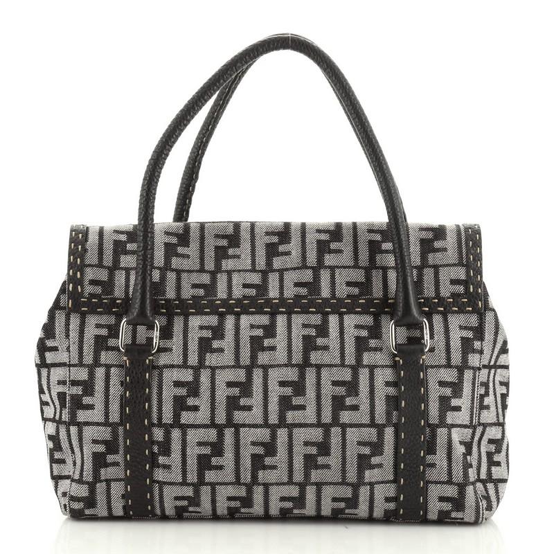 Black Selleria Linda Satchel Zucca Canvas Medium
