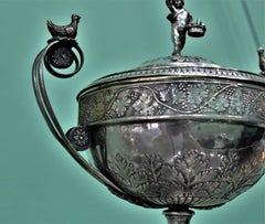 Sellini Bonaventura 19th Century Papal State Rome Silver Sugar Bowl, 1810s