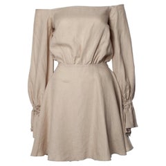 Selma Cilek, Beige linen dress