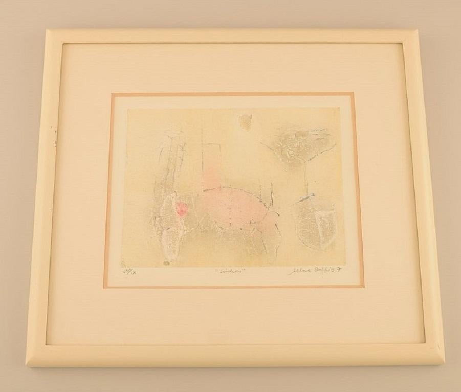 Selma Daffre (nata nel 1951), artista brasiliana quotata in borsa. 
Collografia su carta. 