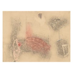 Selma Daffre, artiste brésilienne référencée, Collographe sur papier, "Linhas"