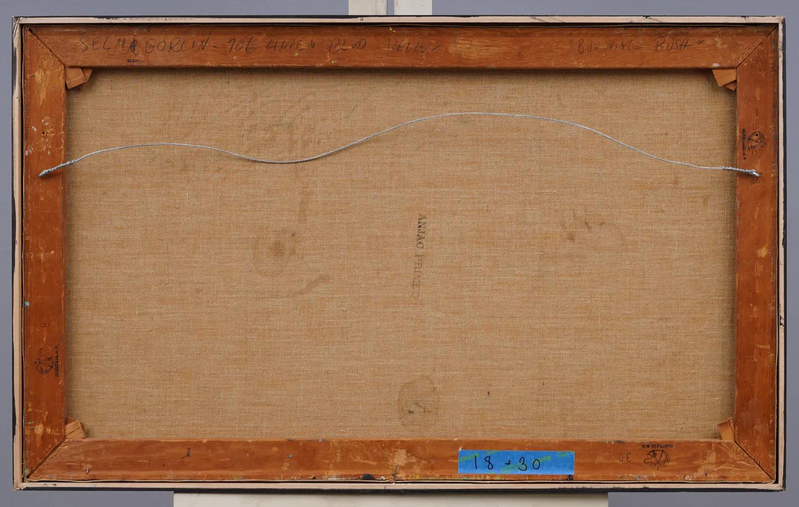 Antike amerikanische Modernist Abstract Expressionist signiert gerahmte Ölgemälde 1