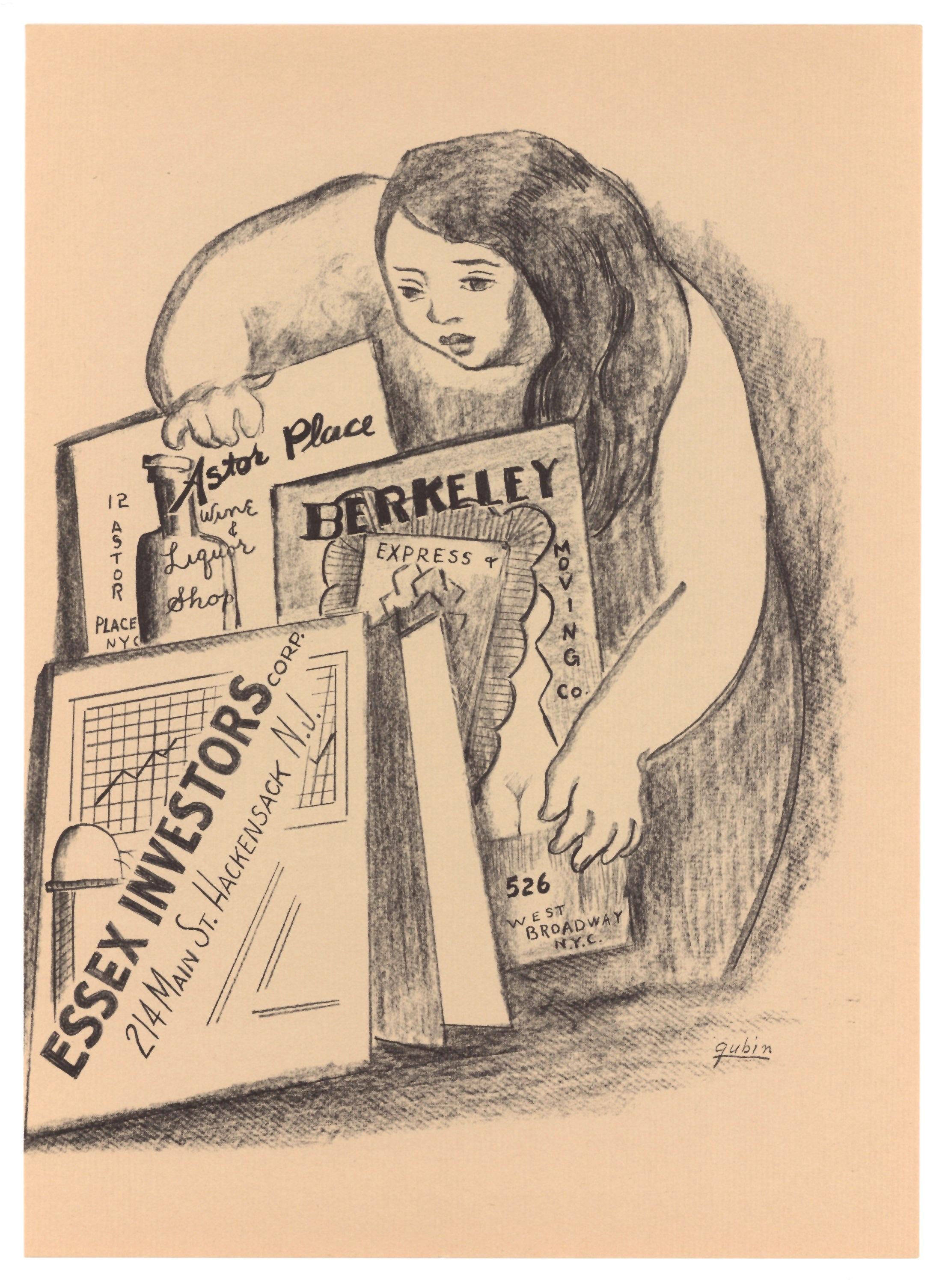 Originallithographie – Print von Selma Gubin