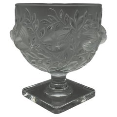 Vintage Seltene Lalique Kristall Pokal/Fußbecher