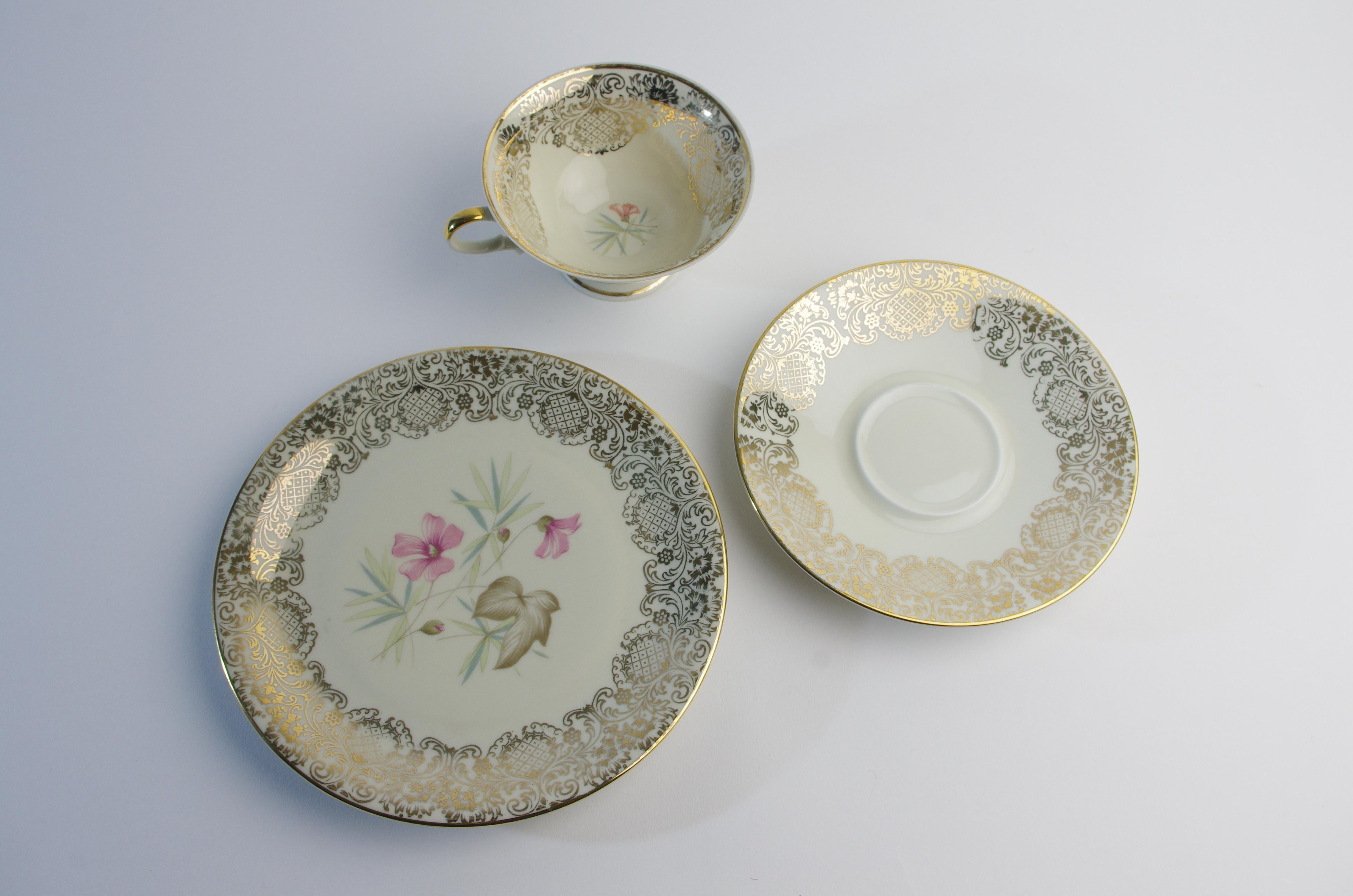 German Seltmann Edelstein Combina Scherzer Teasets For Sale