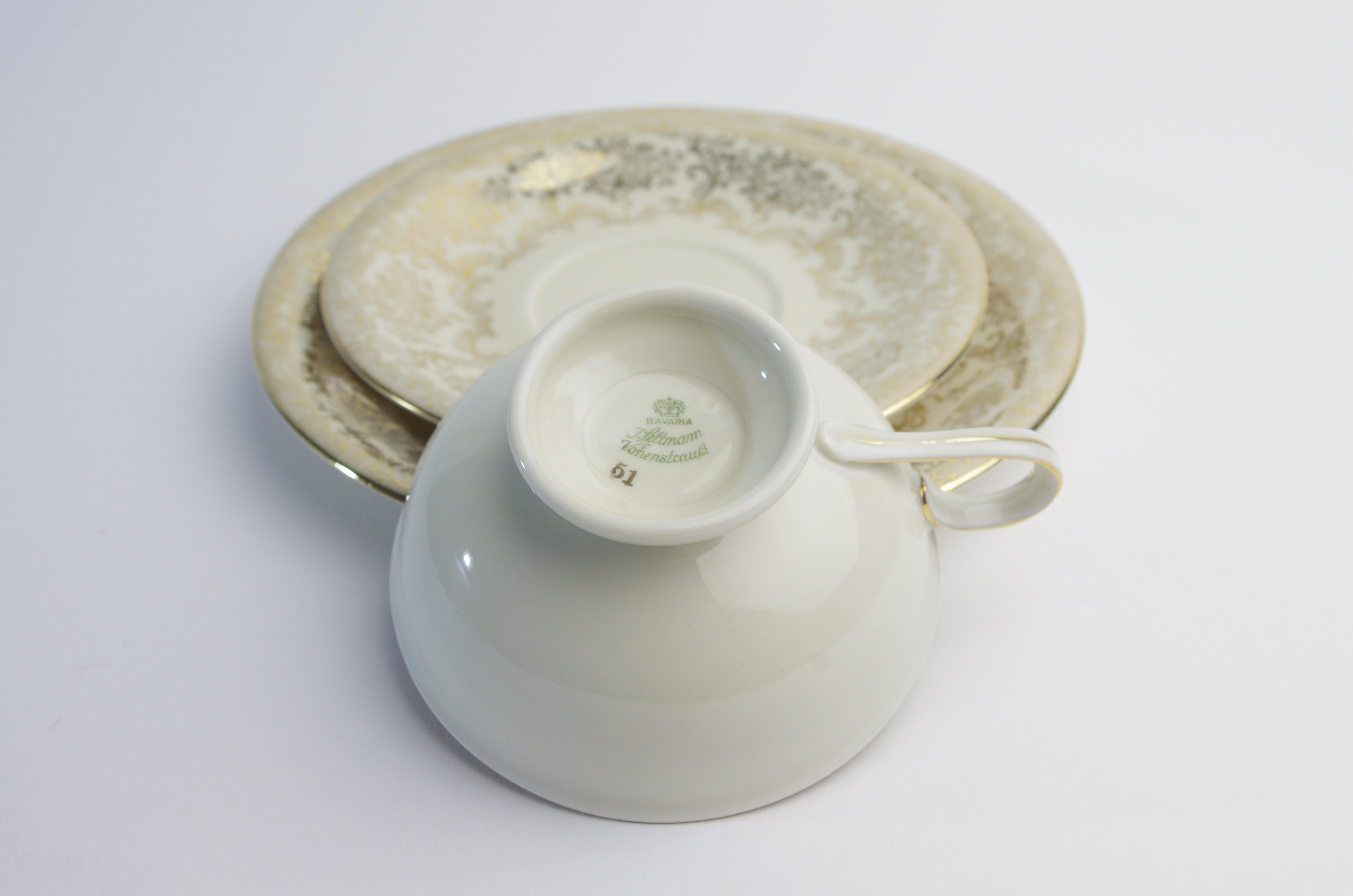 20th Century Seltmann Edelstein Combina Scherzer Teasets For Sale