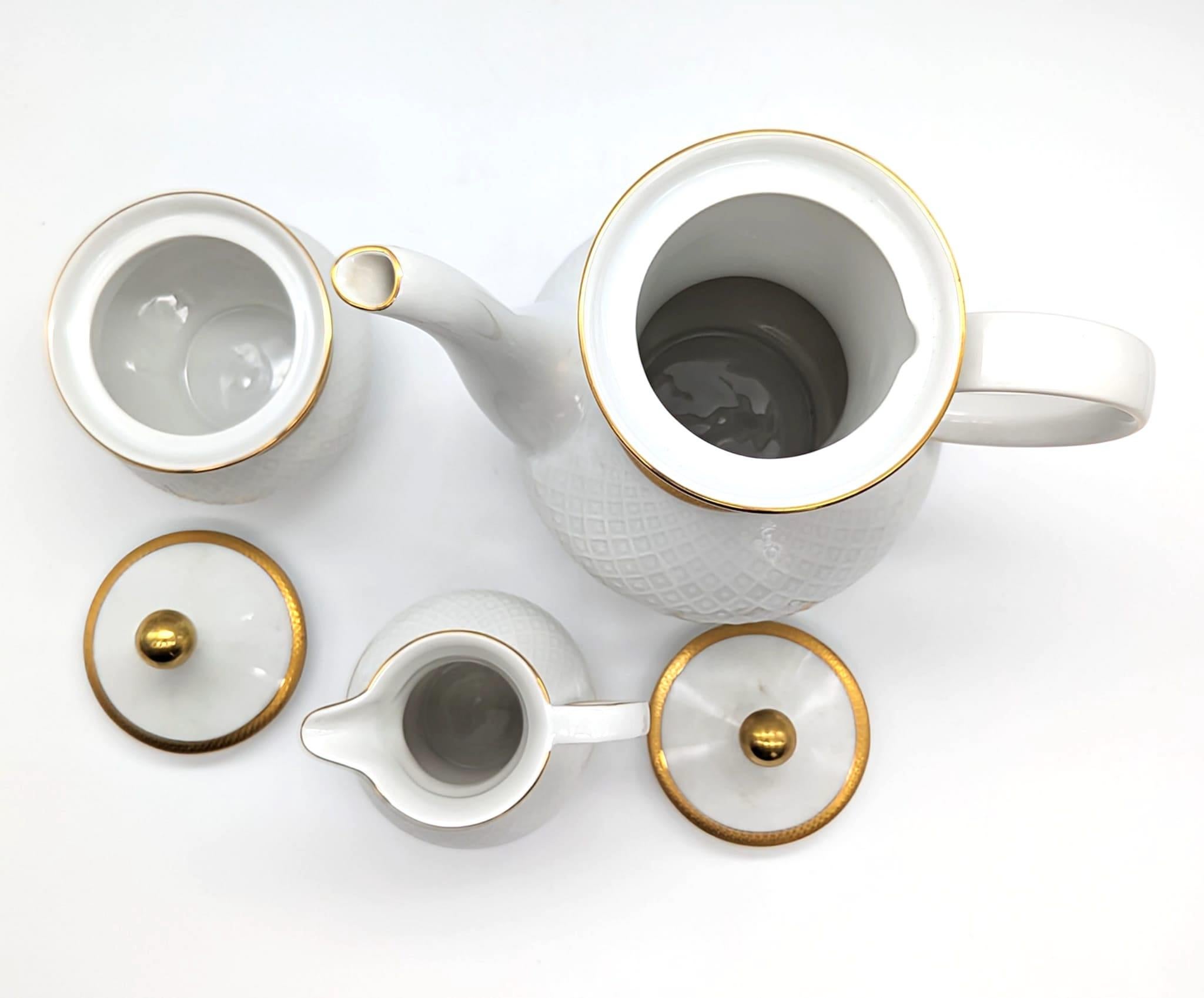 Seltmann Weiden Vajilla de Porcelana Blanca Dorada, Lote de 82 Piezas en Bueno estado para la venta en Miami, FL