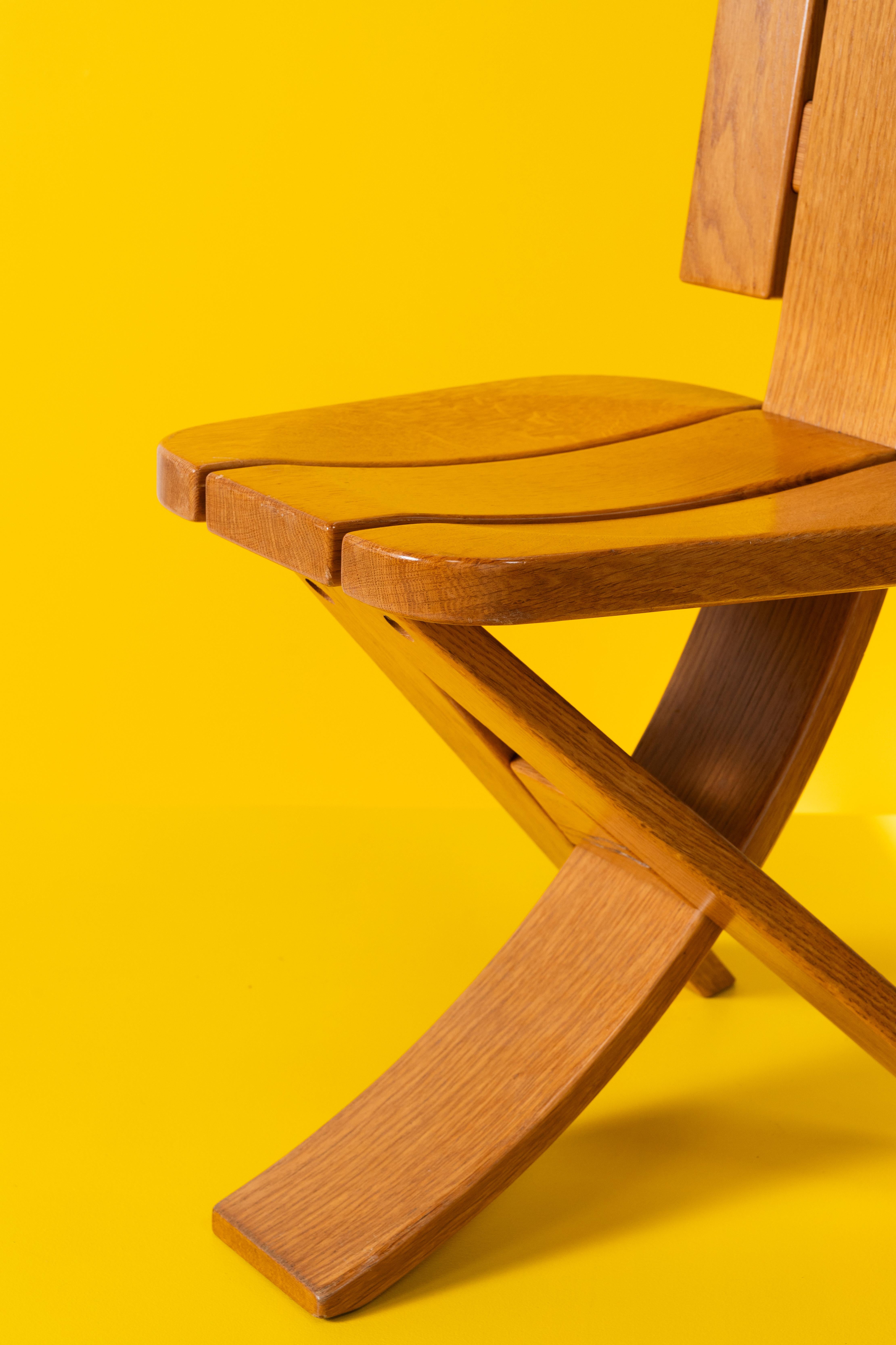 French Seltz - Set of 5 dining chairs For Sale