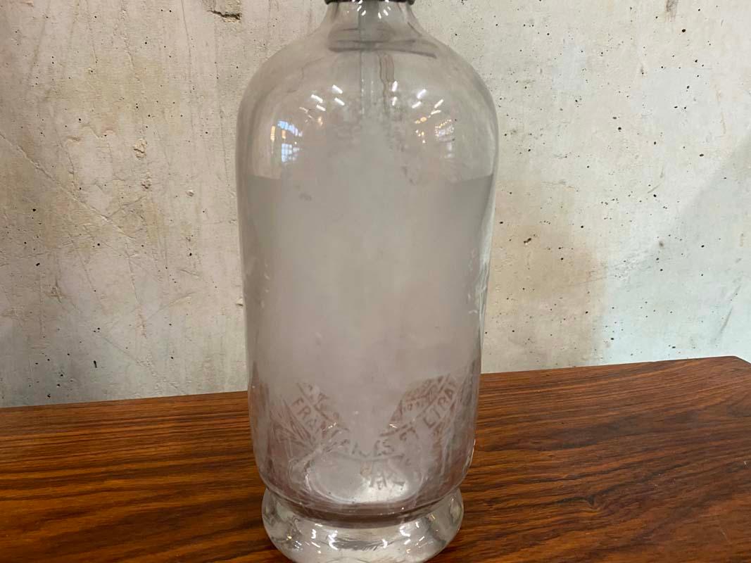 Glass Seltzer Bottle, France around 1900 For Sale