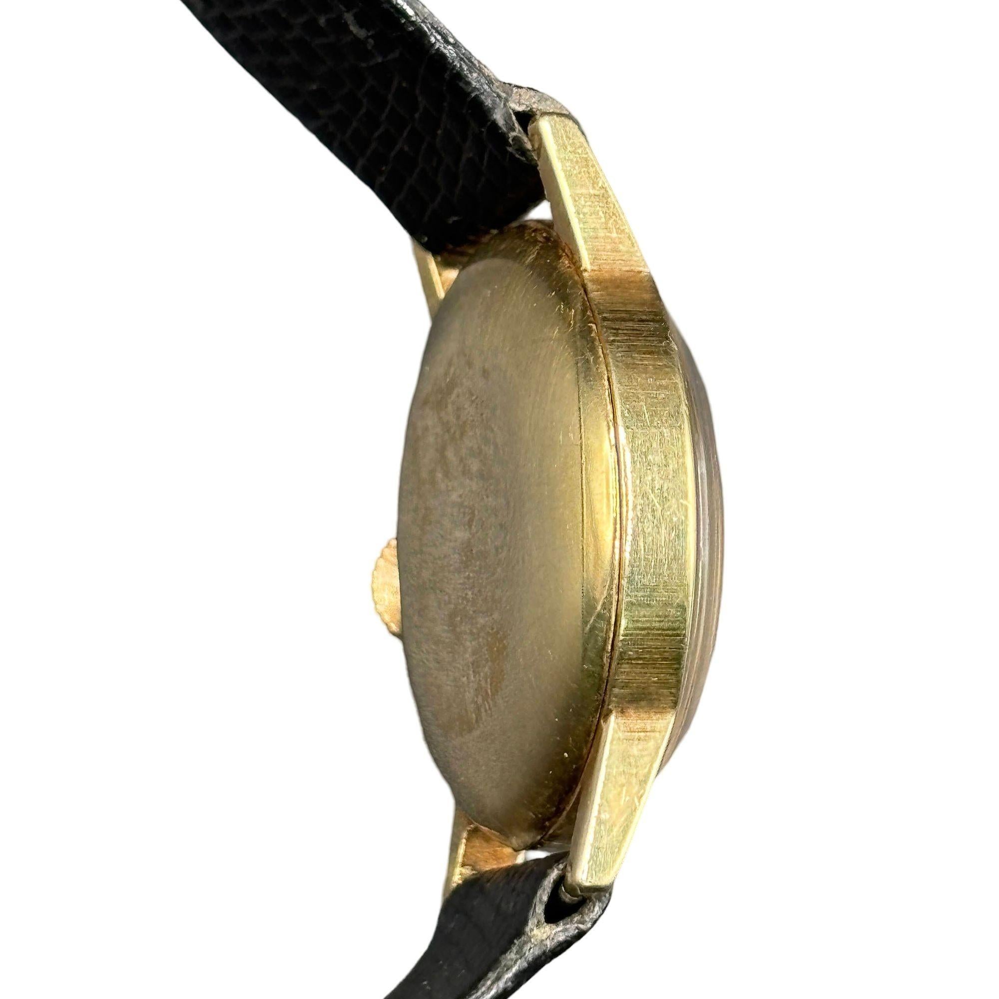 Montre Selza Automatic WWII Military Aviation Pilot Cold Capped Or 14K en vente 5