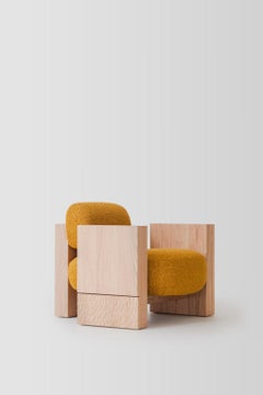 Sem CORE Collection AC1 Armchair in Cherry solid wood by Hannes Peer