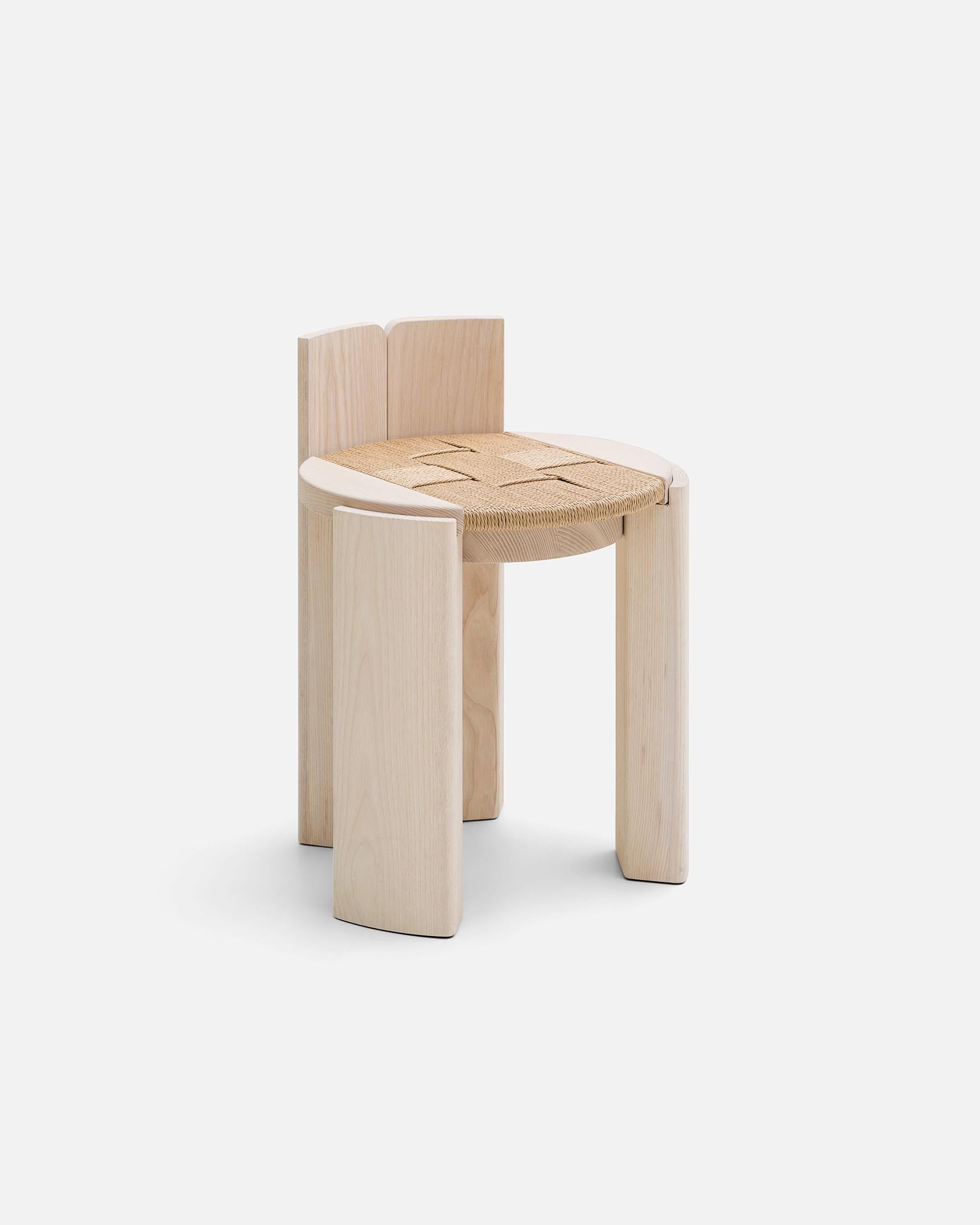 Wood Sem Neolitique Collection Nenet Chair by Motta Architecture For Sale